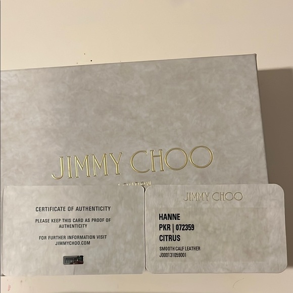 NWT Jimmy Choo Hanne Wallet in Citrus - Picture 6 of 6